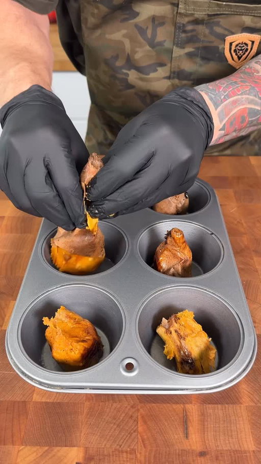 Sweet potato taco cups 🌮 #easyrecipe #cooking #recipe