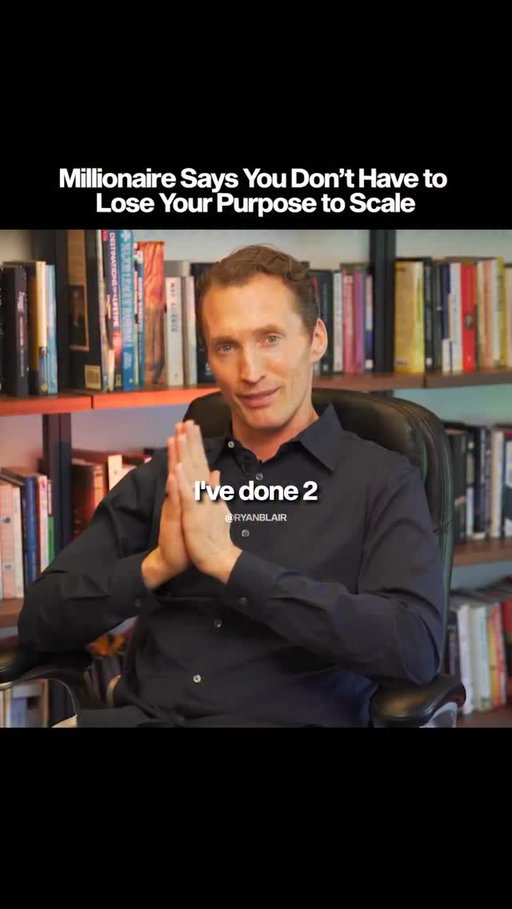 Growth = aligning purpose with business...This is Ryan Blair.

Entrepreneur with over $1B in exits. NY Times bestselling author. CEO of AlterCall.
He started from the bottom and built his way up through real business experience - not theory.

What Ryan teaches:

27 years of lessons distilled into frameworks anyone can use. Whether you run a company, build a career, or just want to learn.

Follow for:

Business strategy and entrepreneurship insights
Leadership and high-performance thinking
How faith and values show up in decisions
AI and tech explained for real use
Stories from building and scaling companies

This account is for: Anyone interested in business, growth, and leadership. You don’t have to run a company. Just be curious and ready to learn.

Hit follow for practical strategies and real talk on success.