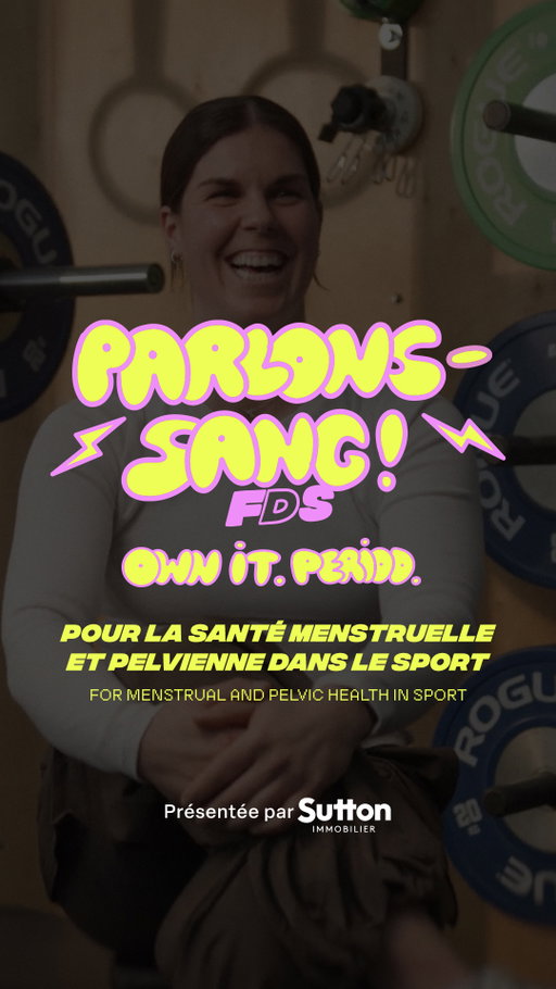 ⚡️ PARLONS-SANG
Sensibiliser. Éduquer. Mobiliser.
Autour de la santé menstruelle et pelvienne dans le sport.

Ensemble, plaçons la santé des femmes au cœur de la culture sportive.

Une campagne @femmesdanslesport
Présentée par @suttonquebecofficiel

—

⚡️ OWN IT. PERIOD.
Bringing awareness. Educate. Mobilize.
Around menstrual and pelvic health in sport.

Together, let’s place women’s health at the heart of sport culture.

A @femmesdanslesport campaign
Presented by @suttonquebecofficiel

Merci à nos partenaires / Thanks to our partners 
@collectivepivot
@insquebec
@egaleaction
@iris.arlo
@radu_et_audrey
@cestbeau.co
@hexaphysio
@lavieenrose

📹 @alex.laganiere @marcoliviergl @loianehervieux 

#ParlonsSang #OwnItPeriod #FemmesDansLeSport #WomenInSport #AthlètesFéminines
