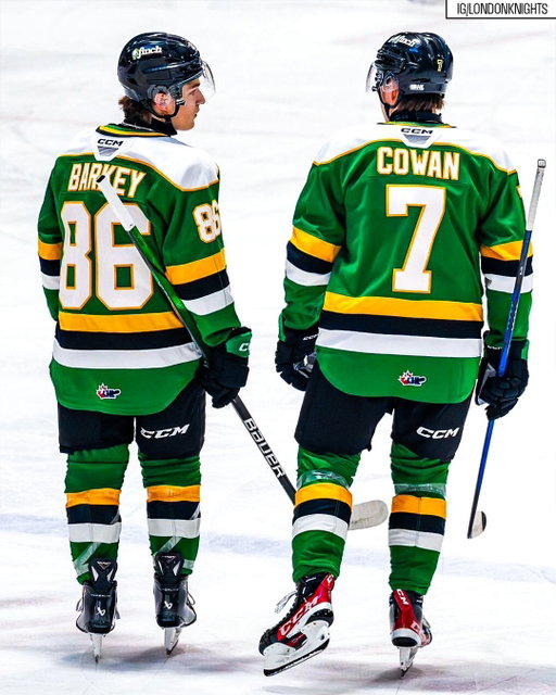 From former @londonknights teammates to facing off in the NHL ⚔️ 

📺: @sportsonprimeca