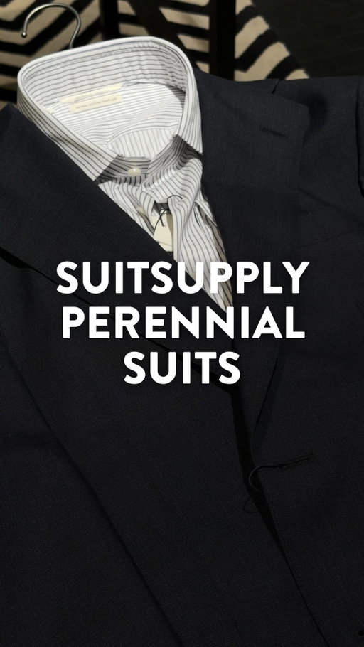 $599 @suitsupply suits?! 

Yes, if you didn’t know, SuitSupply has $599 suits called the Perennial Collection, crafted exclusively from premium Italian wool. 

What I love about these suits is that they never compromise on quality, cut, or fabric, no matter the price. Whether it’s $599 or $1,000, they fit your body beautifully and make you excited every time you wear one. 

If you’re looking for one staple suit you can wear year after year without worrying about it going out of style, this is the one to have your eye on. 
—
#suitsupply #suits #mensfashion #mensstyle #AD