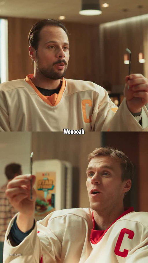 DON’T say “my very own mini stick” at the exact same time as your buddy UNLESS you want to trigger a tiny face off. 🏒🚨 NHL Star Sticks meal out today