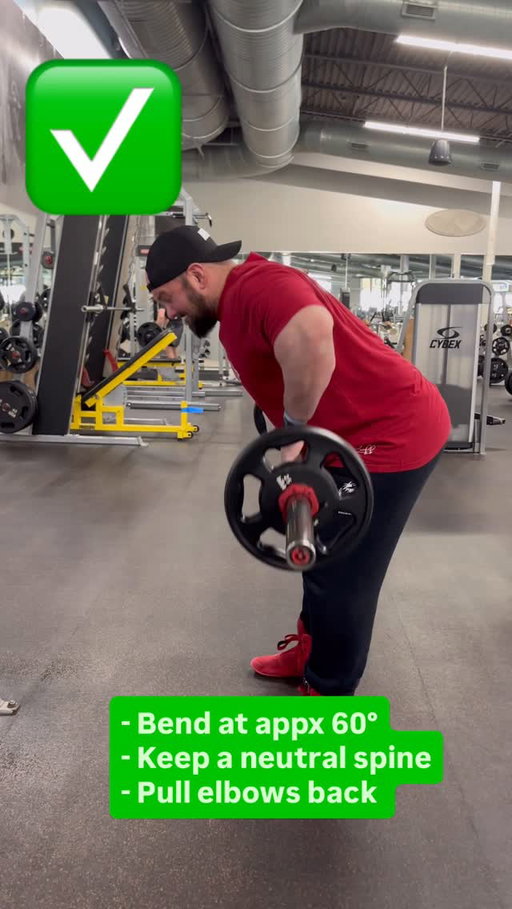 Barbell Bent Over Rows: ✅Right vs ❌Wrong

❌ Standing too upright -> now it’s a shrug + lower back exercise

 ❌ Shrugging the weight instead of rowing it

 ❌ Yanking the bar up with momentum

✅ Hinge at the hips and lock your torso in place

✅ Keep a neutral spine

✅ Pull your elbows back toward your hips

Most back exercises don’t “not work” … they’re just done wrong.

If you want your form dialed in and a program built for real results, join my coaching at the link in my bio @duncanlukas 

Let’s build it right 💪

www.LukasDuncan.com