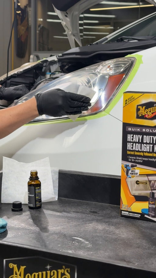 It's time to stop living with those cloudy, yellow headlights! Get them cleaned up and lock in that clarity with 18+ months of UV blocking protection! There's also an attachment for your drill that's included to help cut down on the time and effort! 

#meguiars #headlightkit #headlightcleaner #ReflectYourPassion