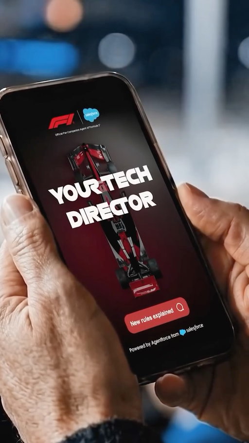 Accelerate your @F1 knowledge. 🏎️

Meet Your Tech Director, F1’s AI fan agent powered by Agentforce, providing real-time answers, stats, and clarity on the new 2026 rules.

Drive to the 🔗 in bio.