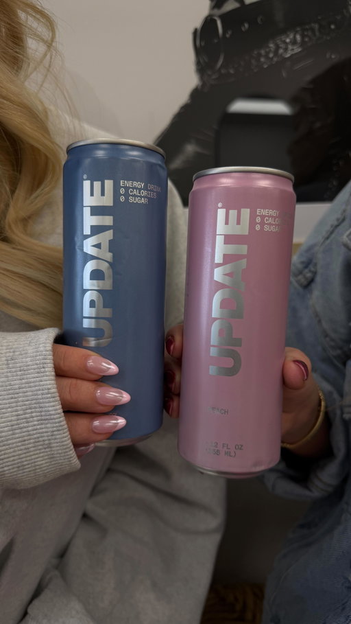 one sip of @drinkupdate and suddenly I’m productive🤭🎀⚡️🫐💓 now available at @walmart! comment “shop” for links!! #vlog #dayinmylife #drinkupdate #energydrink #selfcare