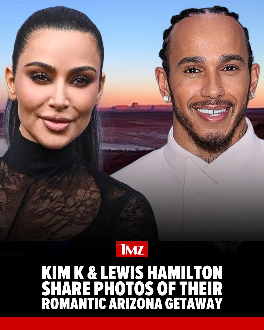 Kim Kardashian and Lewis Hamilton are in total couple's mode, sharing new photos of their romantic getaway in Arizona over the weekend. 📸💕

MORE AT LINK IN BIO 🔗