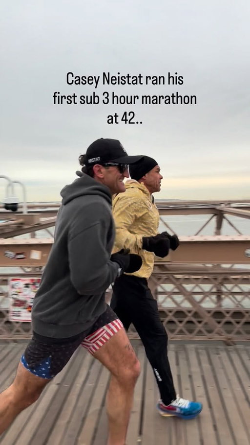 Daily 10 miles in New York with @caseyneistat. Keep pushing!