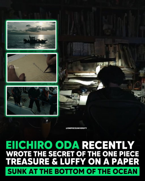 Recently, it was said that Eiichiro Oda never wrote the secret of the One Piece treasure anywhere  it existed only in his mind. However, during the celebration of 600 million copies of the One Piece manga in circulation, Oda reportedly wrote the secret behind the One Piece treasure and Monkey D. Luffy on a piece of paper and sank it at the bottom of the sea. The truth will be revealed once the series ends.