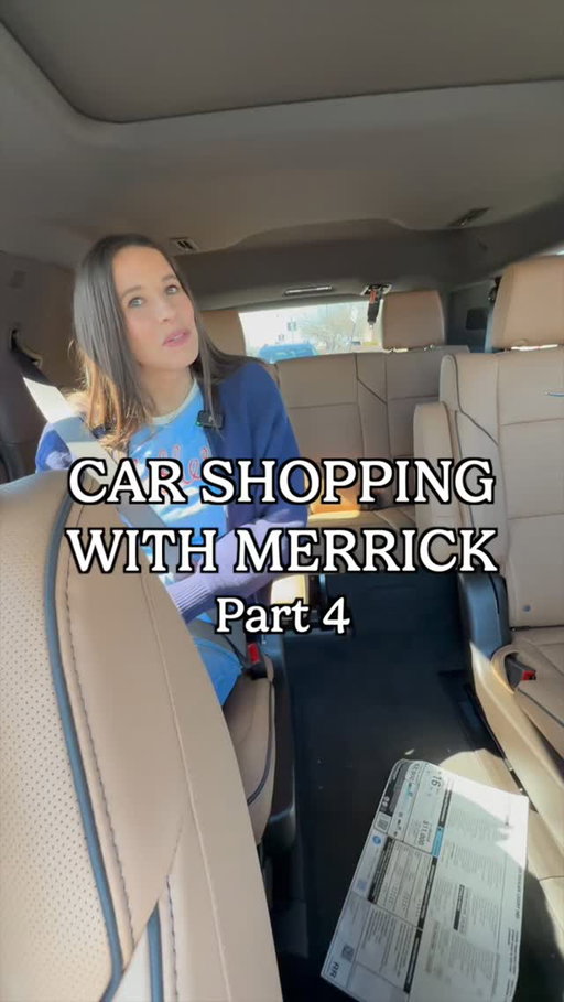 Final part! Merrick started the morning explicitly saying she didn’t want an Escalade and left in love with it! This is why it is so important to test drive!!