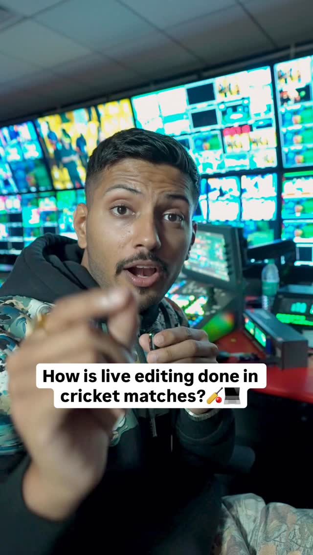 How is live editing done in cricket matches?🏏💻

Catch the World Cup on @starsportsindia and @jiohotstar 

#t20creatorclub #t20worldcup #india #cricket #t20worldcup2026
