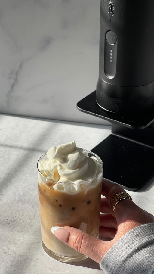 𝓒𝓸𝓯𝓯𝓮𝓮 𝓣𝓲𝓶𝓮

Starting my morning off with @mhw_3bomber ☕️

Iced Cafe Latte 🤎

Run over to @mhw_3bomber to get your portable espresso machine!!!! 

#coffeetime #icedcafelatte #coffeecoffee #coffeelover #mhwbomber