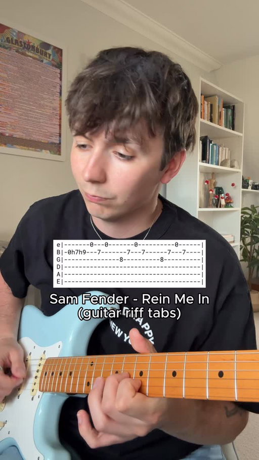 Wondering how to play the super catchy riff from the now BRIT award winning and absolutely superb song Rein Me In by @sam_fender and @oliviadeano ? Well, here are the guitar tabs, plus I slow it down so you can really get to grips with it too 🤝

I absolutely love riffs like this where it sounds so much like it must be an open tuning but it’s just a clever way of using E standard instead. It’s no secret that I love Sam Fender, having tabbed a lot of his riffs and solos, but this is one of the best! Just a pleasure to listen to 🙏

Played on my @fender Vintera 50s Stratocaster 🎸

#samfender #oliviadean #guitarriff #guitartabs #guitarriffs