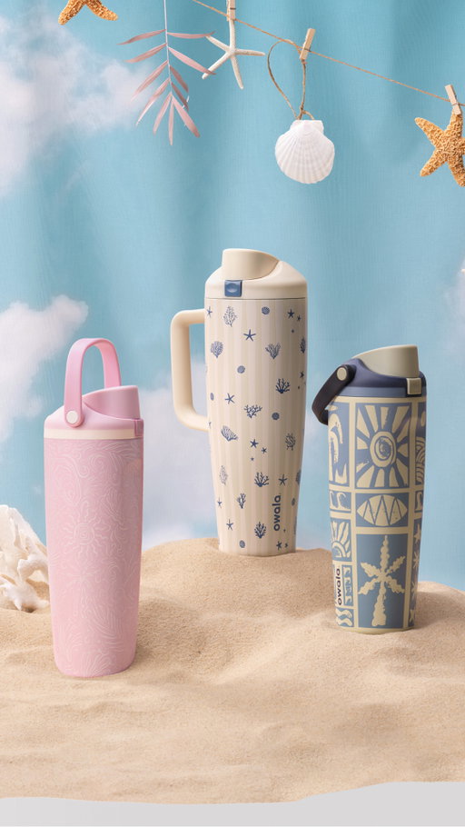 What’s better than a beach vacation? Bottles that bring the beach wherever you are. 🌊⁣
⁣
Introducing our Birthday Beach Bash Collection—seven sun-baked designs to keep you in that beach state of mind.⁣
⁣
Dropping on 4/13, sign up to be notified today at owalalife.com.
