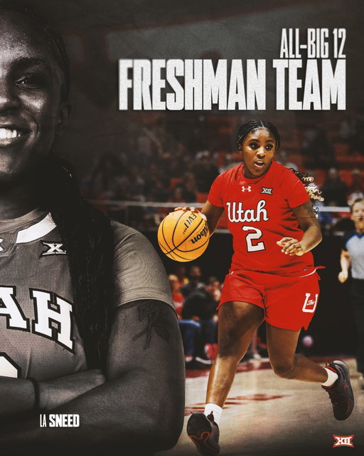 𝐁𝐈𝐆-𝟏𝟐 𝐀𝐋𝐋 𝐅𝐑𝐄𝐒𝐇𝐌𝐀𝐍 𝐓𝐄𝐀𝐌 𝐇𝐎𝐍𝐎𝐑𝐒! 👏
Congratulations to @lasneed_ for earning All-Big 12 Freshman Team honors.

#GoUtes
