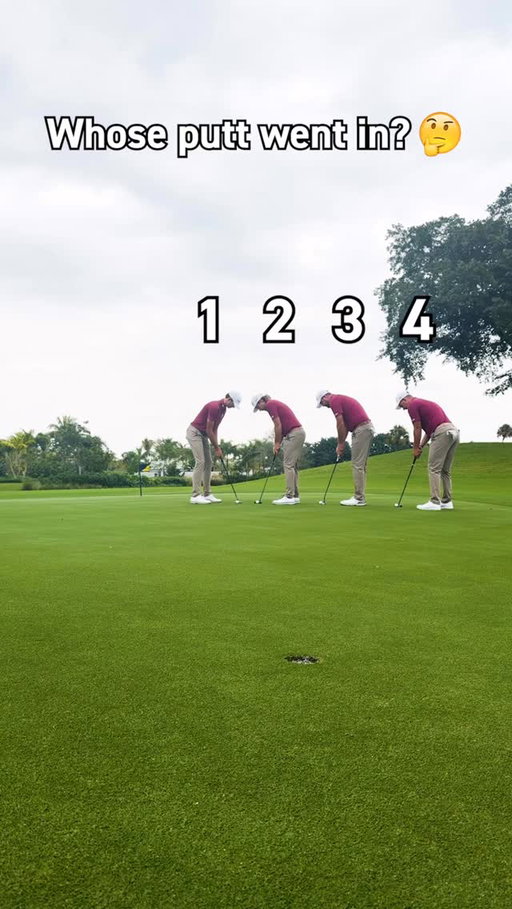 Which putt went in? 🤔⛳️

1 - Elvis
2 - Cam
3 - Leish
4 - Herby

#golf #golfchallenge #livgolf