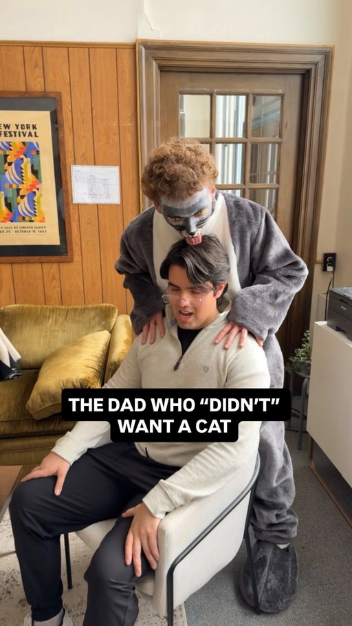 We’ve all had a dad who ends up loving their cat! #catsofinstagram #trends #catlife