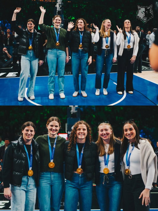 we got some GOLD MEDALISTS in the building!! 🥇
