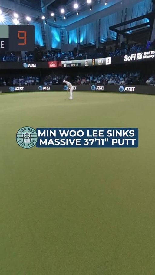 LET. HIM. COOK. 👨‍🍳

Min Woo makes the second longest putt in TGL history (37’11”).