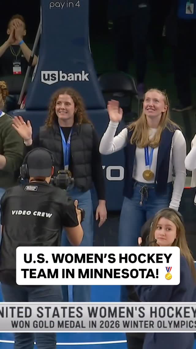 Fresh off gold at the 2026 Winter Olympics, the U.S. Women’s Hockey Team attended tonight’s matchup between the Timberwolves & Grizzlies! 👏