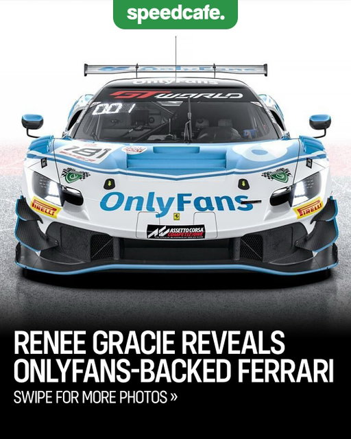 @reneegracieracing is making moves! 😏

Speaking exclusively with Speedcafe, Gracie confirmed she will switch manufacturers in GT World Challenge Australia, stepping into a Ferrari 296 GT3 backed by OnlyFans.

She will compete under the OnlyFans Racing banner, with the programme being operated as an independent entry.

The forthcoming GT World Challenge Australia season will be her fourth year in the category and the first time she will not race for Melbourne Performance Centre.

One of Gracie’s main motivations to race the Ferrari 296 was to move to a newer platform.

Read more at Speedcafe.com

#Speedcafe #Ferrari #OnlyFans #motorsport #motorsportnews