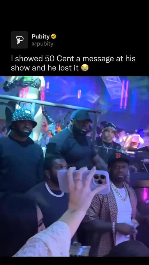 😂

The rivalry between 50 Cent and Diddy is one of the longest running feuds in hip hop history, stretching back over two decades. What started as behind the scenes tension evolved into one of the most public beefs in music, with 50 Cent never missing an opportunity to take a shot at his rival. When a fan at his Miami show held up a phone reading “I hate Diddy too,” his approving smirk proved that the best way to befriend 50 Cent hasn’t changed since 2003.

(Via @samanthalamoree)

#50cent #viral