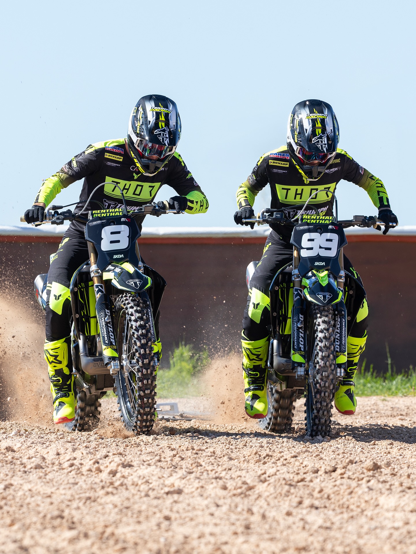 MX2 2026 season loading 😎😈 The boys are coming in hot with @officialtriumphracing and we can’t wait for gate drop this weekend! Let’s get it @camdenmclellan @guillemfarres309 🖤