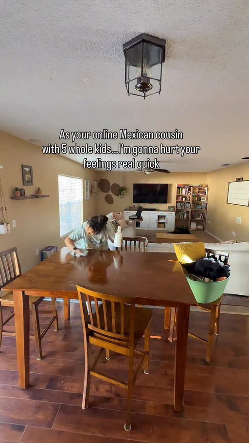 One thing about me, I’m gonna have a clean house. 
Even when I had 5 kids at home and homeschooled for 9 years, I can think better when the house is clean. 

If you guys have been here, you know this about me: before I come in here fighting with people, I make sure my house is clean and the food is ready. 

One question I always get asked is how I “manage” with 5 kids, given that everyone has different capabilities and schedules. I’m going to answer the question based on my life because you asked ME. 

- declutter your house as much as you can, it’s less to clean 
- Create a routine that allows some flexibility so you don’t go crazy 
- Get an “everything” bin so you don’t get distracted as you clean a room. Whatever doesn’t go in that room place it in the bin and wait to put it all away once you’re done with that room. 
- Focus on one room at a time and don’t move on until it’s done. 
- PUT THE PHONE AWAY! Trust. 
- Everyone needs to have a job, even the baby. We aren’t no maids 🫣 

Anyways here’s to more cleaning/organizing content coming soon.