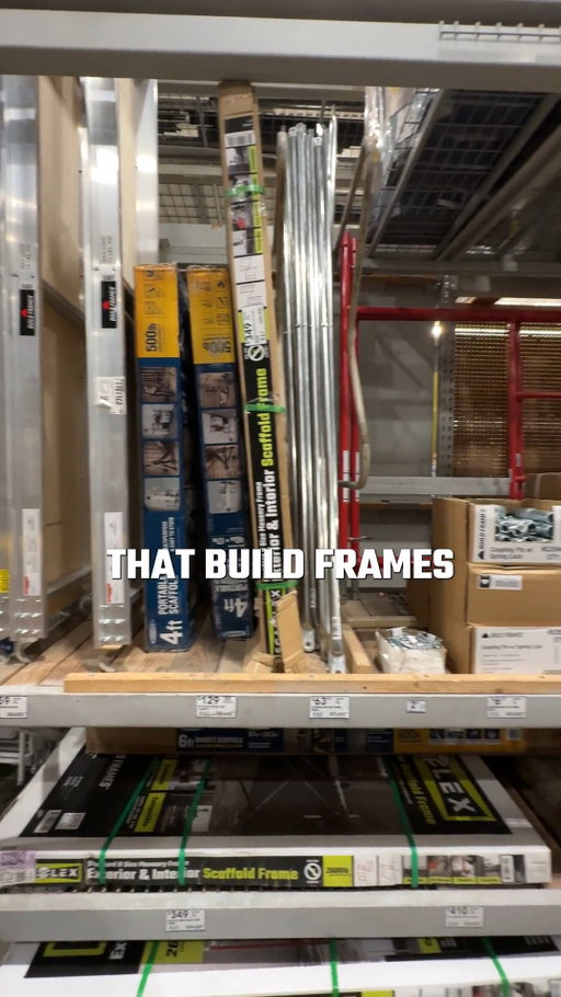 Everything you need to get the job done—right where you shop.

From Baker Scaffolds to SCAFFLEX systems and accessories, Build Frames has you covered. Find the full lineup at @loweshomeimprovement and build with confidence from the ground up.