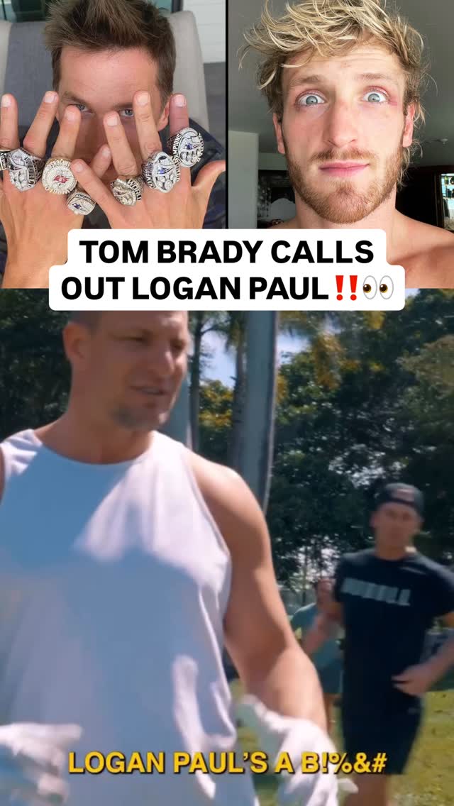 #TomBrady had this to say about #LoganPaul in his new video‼️👀

“Logan Paul’s a b**ch. Just say he’s a b**ch. Come play with the big boys. You’re lucky you won’t get hit.”

🎥: @tombrady
