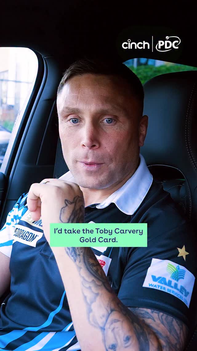 What’s more essential on a desert island: 
@tobycarvery Gold Card 🎫 or your phone 🤳?

@jonnyclay180 and @gerwynpriceiceman180 get down to business in our latest episode of Conversations in Cars 🚗

Watch the @officialpdc Premier League Darts every Thursday, live on Sky Sports 📺

#cinch #darts #premierleaguedarts #conversationsincars