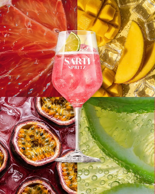 Blood orange. Mango. Passion fruit. Lime. Four reasons ordinary doesn’t stand a chance. 
#SartiSpritz #EnjoyResponsibly