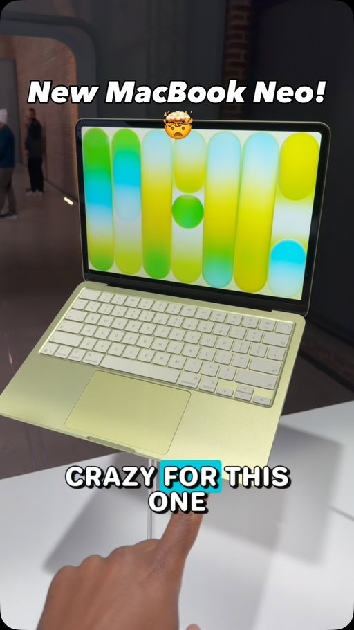 This new MacBook Neo starts at $599. Students can get it for $499! Which color is your favorite?