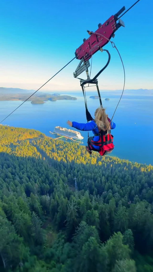 follow @georgeandcris for travel inspo 😍

📍LOCATION DETAILS BELOW 👇

Send this to someone you’d ride the world’s largest Zipline with in Alaska 🏔️

📍@icystraitpoint is home to the world’s largest ZipRider and it’s an absolute bucket list experience. Located in Hoonah, this epic adventure launches you high above the forest with unreal views of the Inside Passage.

🪽 ZipRider at Icy Strait Point
Soar over 1,300 vertical feet down the mountain, racing along a 5,495-foot zipline at speeds reaching up to 60 mph. Take in panoramic views of Port Frederick, lush Tongass National Forest, and maybe even spot whales in the distance as you descend toward the beach below.

#alaska #zipline #bucketlisttravel