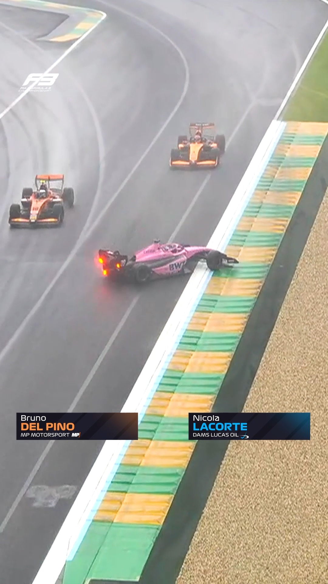 CAUTION ⚠️

Albert Park track surface may be slippery when wet 🫣

Both Bruno Del Pino and Nicola Lacorte did well to hold these moments last year

#F3 #RoadToF1 #AusGP #BrunoDelPino #NicolaLacorte