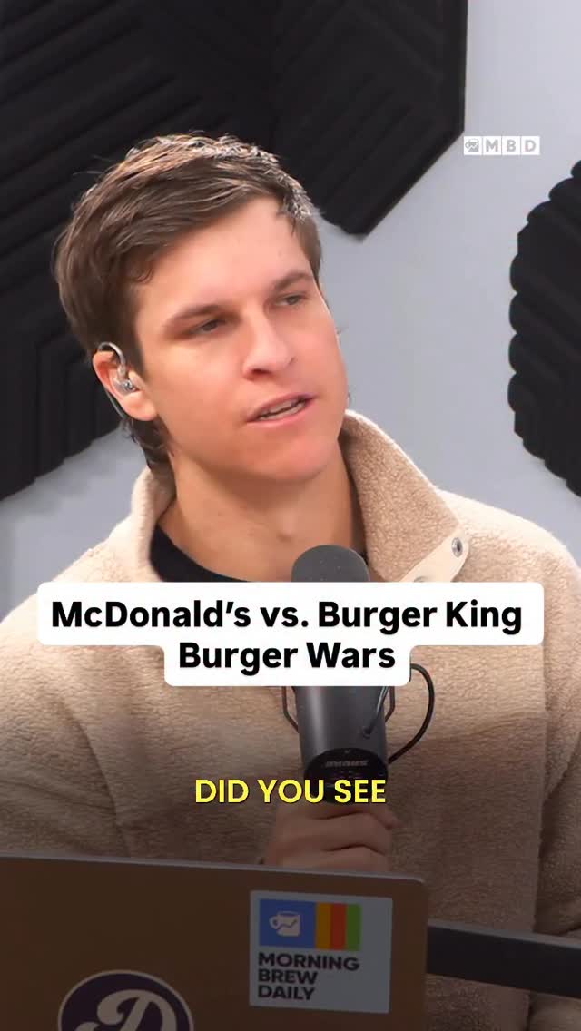 One could say McDonald’s and Burger King are…beefing 😏