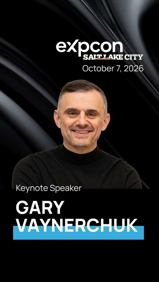 It’s official.

@garyvee is headlining #eXpcon2026 in Salt Lake City.

Attention is the currency. Gary Vee is the bank. He’s arriving in SLC to rewrite the high-stakes playbook for 2026.

We’re bringing the world’s foremost authority on consumer behavior to the stage to show you how to stop "posting" and start dominating your landscape.

October 7, 2026. Salt Lake City is the room. Be in it.

Comment GARY 👇 and we’ll send you the registration link.