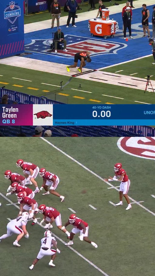 @taylengreen showed it on Saturdays and backed it up at the NFL Combine 🐗