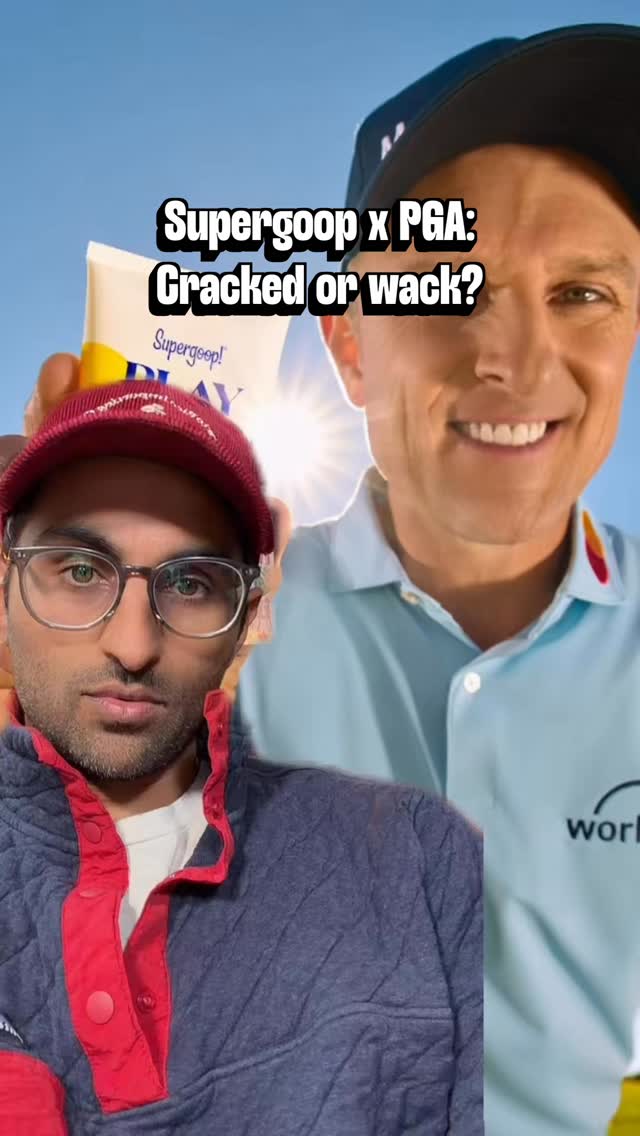 supergoop just announced a 5yr partnership with the pga tour - is it cracked or is it wack 

#marketing #brand #design #golf