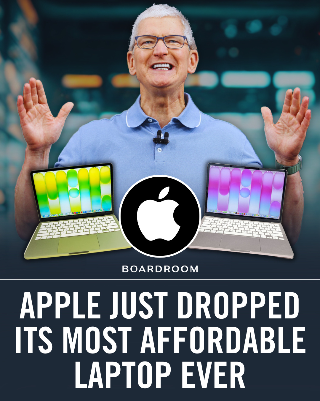 Apple just cut the price of a MacBook nearly in half.⁠
⁠
The new ‘MacBook Neo’ starts at $599, making it the cheapest Mac laptop ever and Apple’s clearest attempt to compete with Chromebooks and entry level Windows laptops. It features a 13 inch display, a lightweight 2.7 pound design, and runs macOS on an iPhone class A18 Pro chip.⁠
⁠
The move comes as Apple pushes deeper into budget and student markets while Mac sales face pressure. The Neo launches March 11 and arrives alongside price increases across the rest of Apple’s MacBook lineup.⁠
⁠
(🎥: @apple)