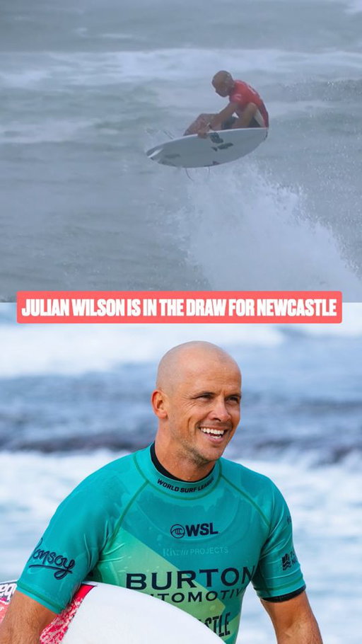 Just like that, a former CT legend is in for Newy! 🔥 @julian_wilson

Jules will be competing at the @bioglanau Newcastle Surfest presented by @originalbonsoy once again 🇦🇺

Watch live March 9-15 on worldsurfleague.com | @destination_nsw