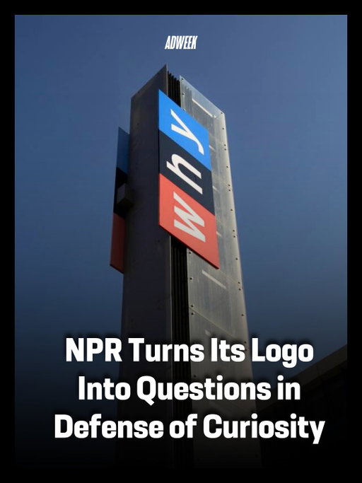 For the first time in @NPR's 56-year history, the media organization has altered its logo, encouraging curiosity.

“For Your Right to be Curious,” created by @Mischiefusa, replaces the letters of its name with the questions “how,” “who,” and “why.” As part of the initiative, NPR will swap out its logo at its Washington D.C. headquarters, billboards in New York City and Chicago, and across video and social media.

“With a simple reframe, we sought to link the iconic NPR brand with the words so often at the initial spark of curiosity,” said Greg Hahn, co-founder and CCO of Mischief.

Read more at the 🔗 in bio