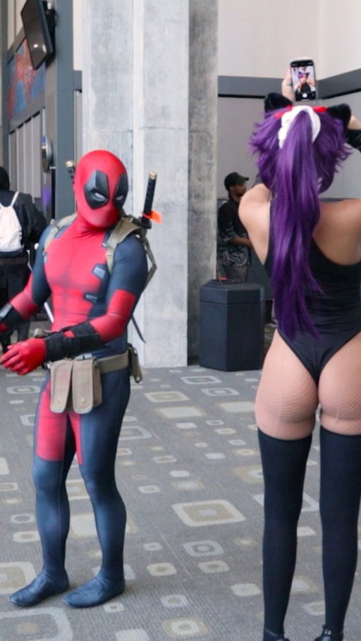 Deadpool is a Yoruichi fan 👀

Yoruichi is @g.sus___
#deadpool #deadpoolcosplay #yoruichi #anime #cosplay