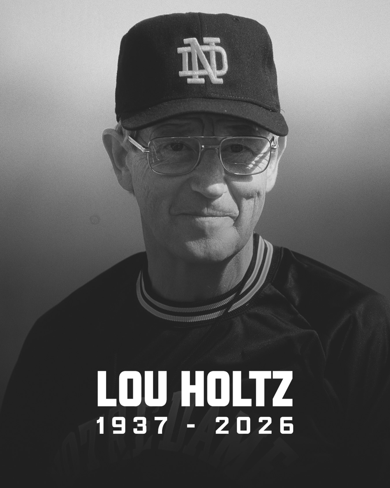 RIP Lou Holtz. A college football legend