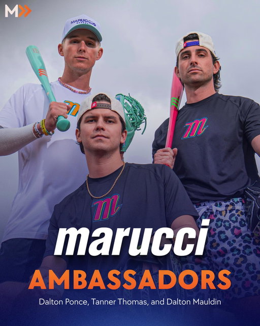 We’re fired up to announce that Dalton Ponce (@dalton_ponce25), Dalton Mauldin (@daltonmauldin5), and Tanner Thomas (@tannerthomas_) are officially the newest ambassadors for Marucci.

Three dynamic athletes. One elite standard. Built for the game at the highest level.

Excited to see what this crew does swinging the best in the business. 💪🔥

cc: @tylertellsjokess @therealbianca8