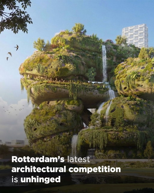 Rotterdam is planning a €240M new climate landmark — and the architectural competition for it is wild. Five architecture studios have unveiled radically different visions for Shift Landmark: a new destination that's seeking to inspire climate action through architecture.

The project is being commissioned by Shift, a social enterprise founded by entrepreneur Don Ritzen, which wants to create a global network of landmarks that make sustainable living tangible for millions of people. The first is planned for Waterkant, a major new waterfront district rising on the south bank of Rotterdam, on land originally earmarked for a new Feyenoord stadium. 

The landmark hopes to open in 2031 and attract a million visitors each year. 

Let us know which design should win 👇

1️⃣ Rotterdam Rocks, proposed by MVRDV. Images 1-3.

2️⃣ SHIFT, proposed by Heatherwick Studio. Images 4-6.

3️⃣ The House of Shift, proposed by Mecanoo. Image 7.

4️⃣ Living Landmark, proposed by Ecosistema Urbano. Image 8.

5️⃣ Planetary Landmark for the Climate Age, proposed by Office for Political Innovation. Image 9.
 
#architecturelovers #TheB1M #construction #cities #engineering