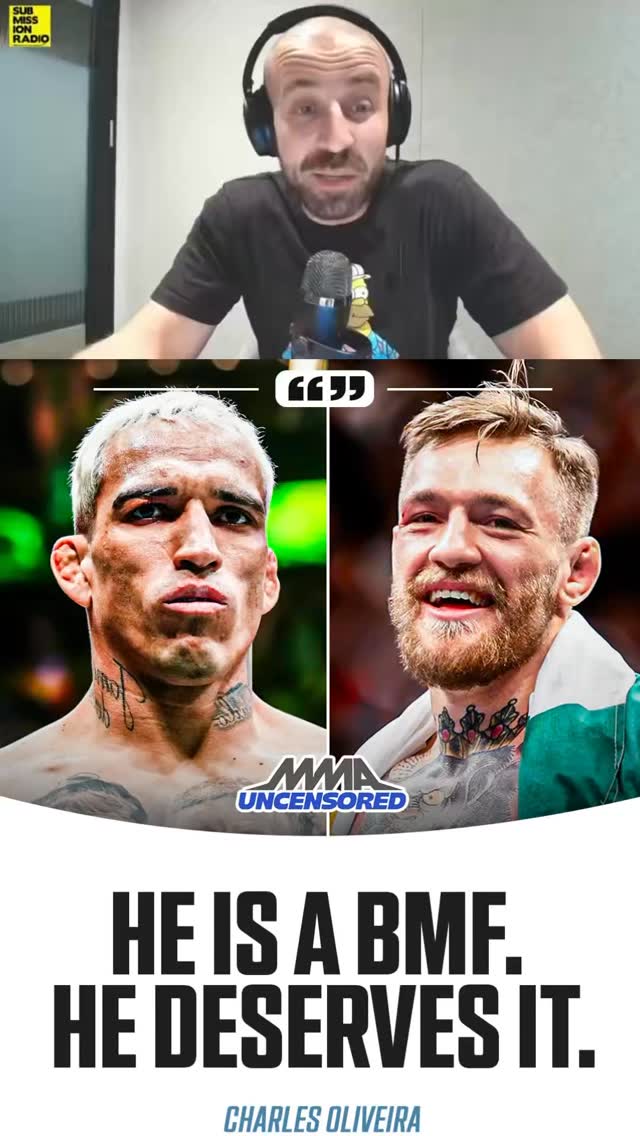 ❗️Charles Oliveira wants to give Conor Mcgregor a shot for the BMF title if he defeats Max Holloway at it #UFC326 👑 

“I would fight him for the money. I think he’s a guy that deserves to fight for the BMF.

For everything he’s done for the sport, for all of his glories, for the way he talks as well.”

🎥 @submissionradio