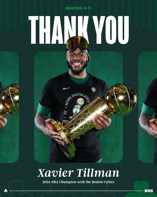 Tonight, we welcome back 2024 NBA Champion Xavier Tillman 🏆☘️
