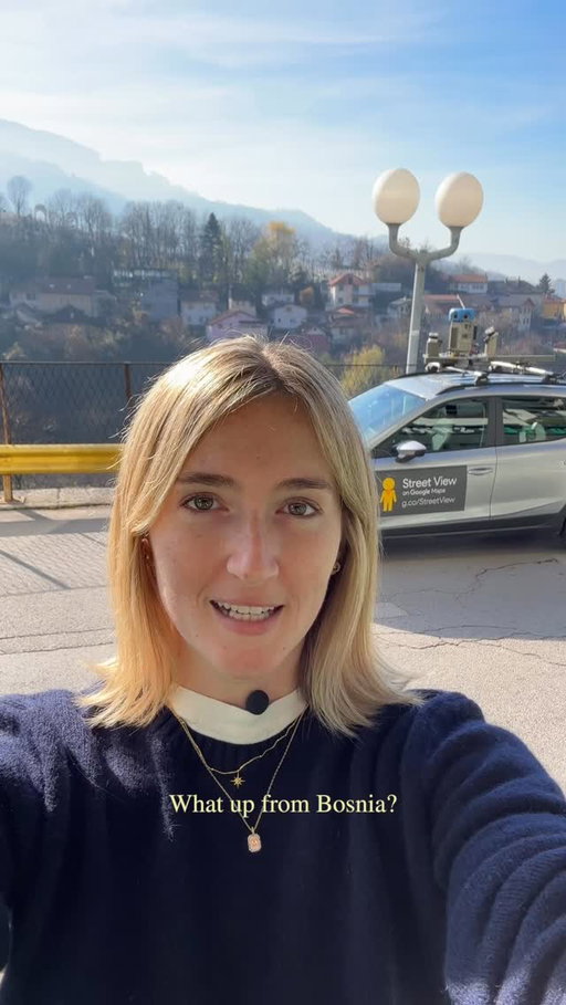 filming in the street view car!
