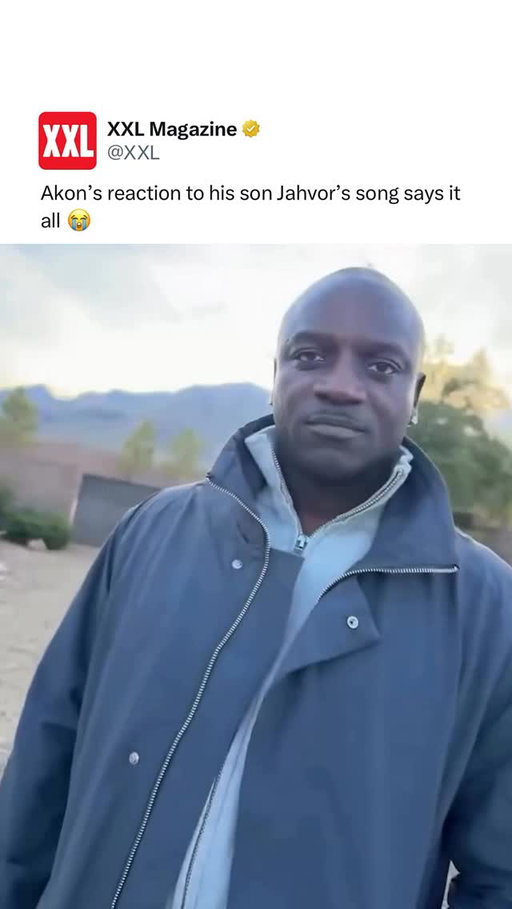 Akon’s reaction to his son Jahvor’s song says it all 😭